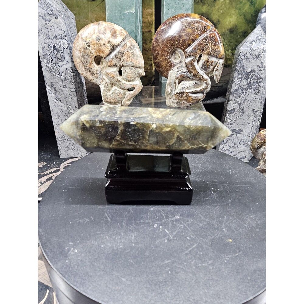 Labradorite double points - CrystalCloud Company - Labradorite double points